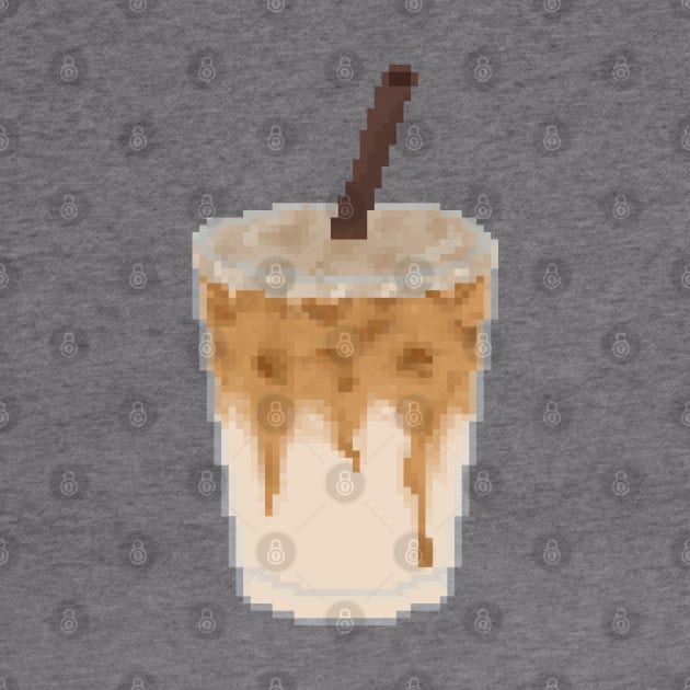 Ice coffee pixel art by toffany's